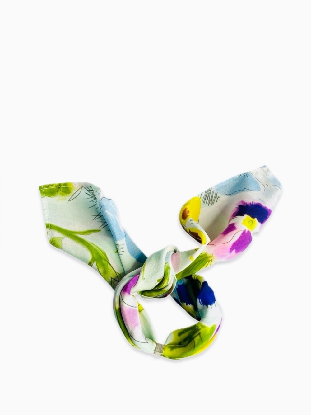 NWT SILKLETTE Spring in Bloom 100% Fine Silk Kerchief Scarf Multicolor